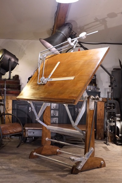 table a dessin 1930 darnay bois metal 